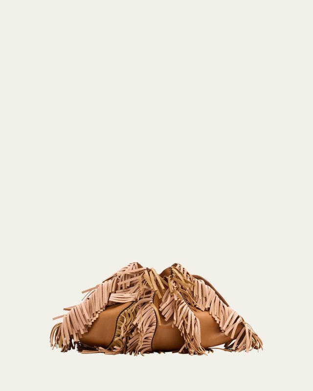 Adria Mini Fringe Pleated Wave Crossbody Bag